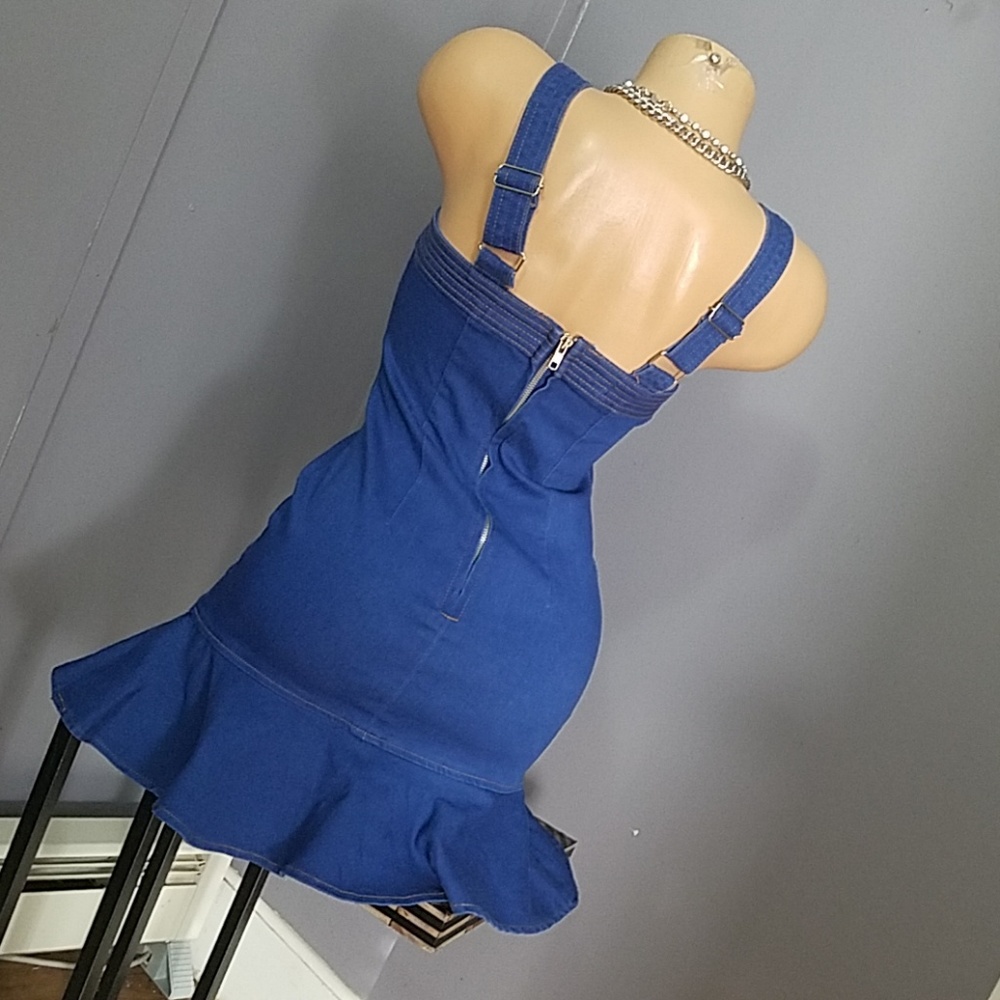 Stretch Denim Sexy Mini Dress FINAL PRICE - Picture 5 of 8
